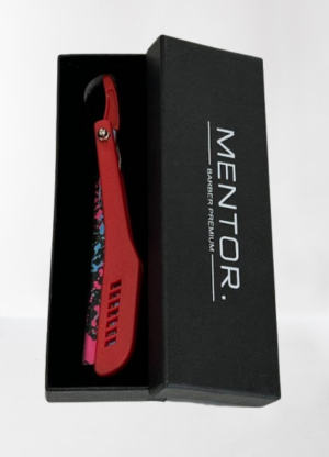 MENTOR barber premium φαλτσέτα (κόκκινη)