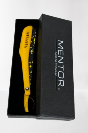 MENTOR barber premium φαλτσέτα (κίτρινη)