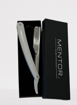 MENTOR barber premium φαλτσέτα (λευκή)