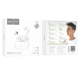 Wireless Hands Free Hoco EW59 TWS V5.3 300mAh Συμβατό με Siri και 4 Ώρες Ομιλίας Λευκά - Image 3