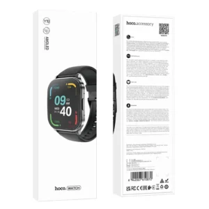 Smartwatch Hoco Y19 IP68 AMOLED Οθόνη 1.96" 300mAh V5.2 με Δυνατότητα Κλήσεων Γκρι - Image 4