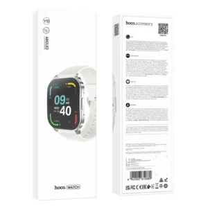Smartwatch Hoco Y19 IP68 AMOLED Οθόνη 1.96" 300mAh V5.2 με Δυνατότητα Κλήσεων Ασημί - Image 3