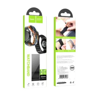 Watchband Hoco WH03 Jane Eyre Series από Ultra-Thin Nylon για Samsung Huawei Xiaomi Vivo κα 20mm Universal Μαύρο - Image 3