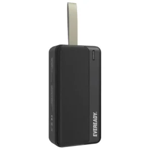 Power Bank Energizer Eveready Slim 30000mAh 2A με 2x USB 2.0 και LED Ένδειξη Μπαταρίας Μαύρο