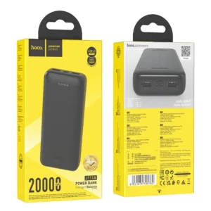 Power Bank Hoco J111A 20000mAh 96Wh με 2x USB-A 5V/2A Μαύρο - Image 2